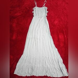 Rue21 Gray Tiered Maxi Sundress